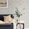 InHome White Denver Brick Peel & Stick Wallpaper